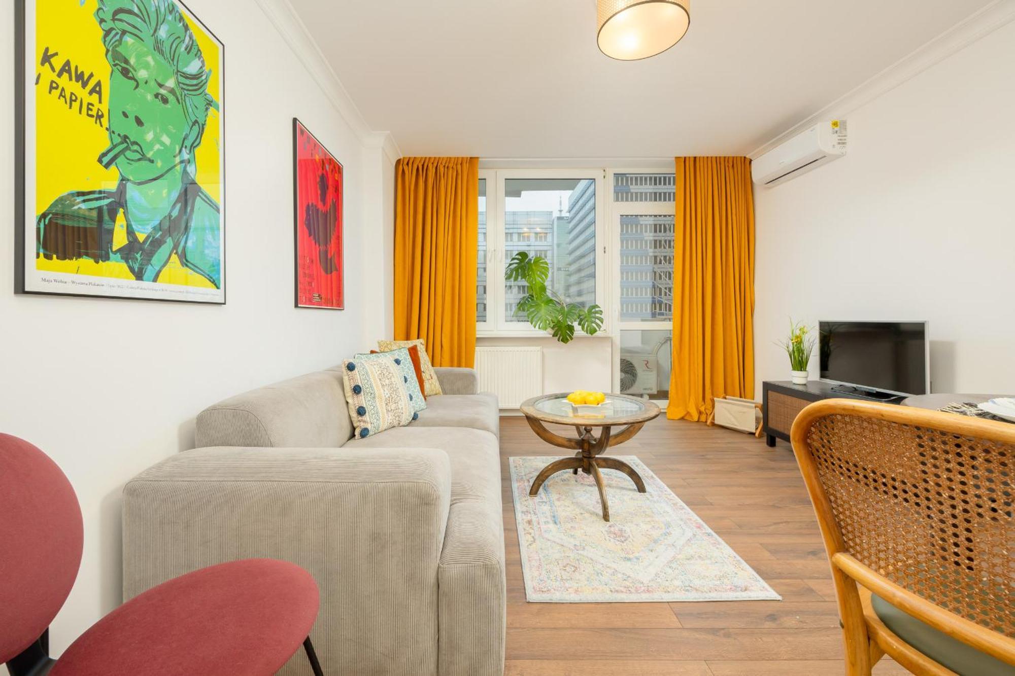 Marszalkowska Stylish Apartment With Balcony Warsaw Center By Noclegi Renters Exterior foto